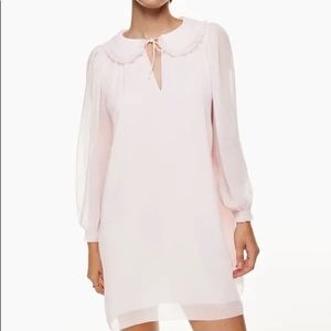 Wilfred Bugsy collared mini dress light pink in M